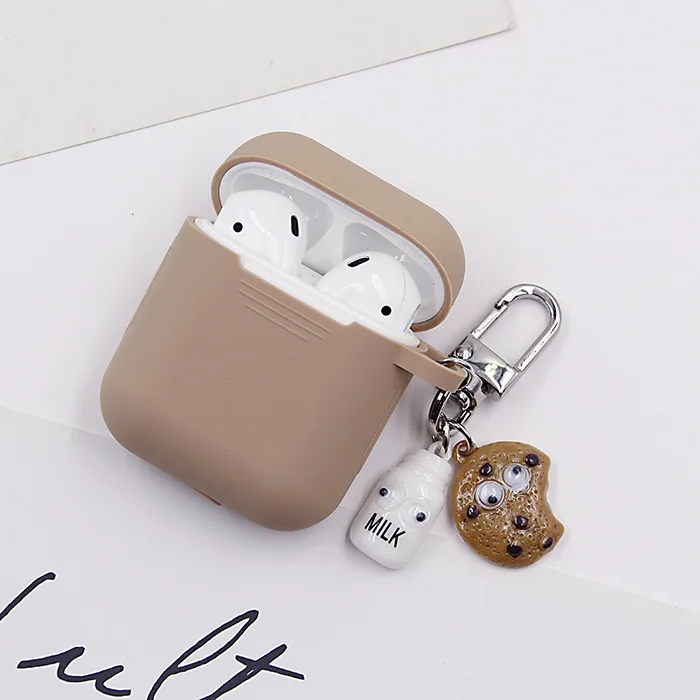 Мягкий силиконовый чехол для Airpods мультяшный защитный милый гарнитуры