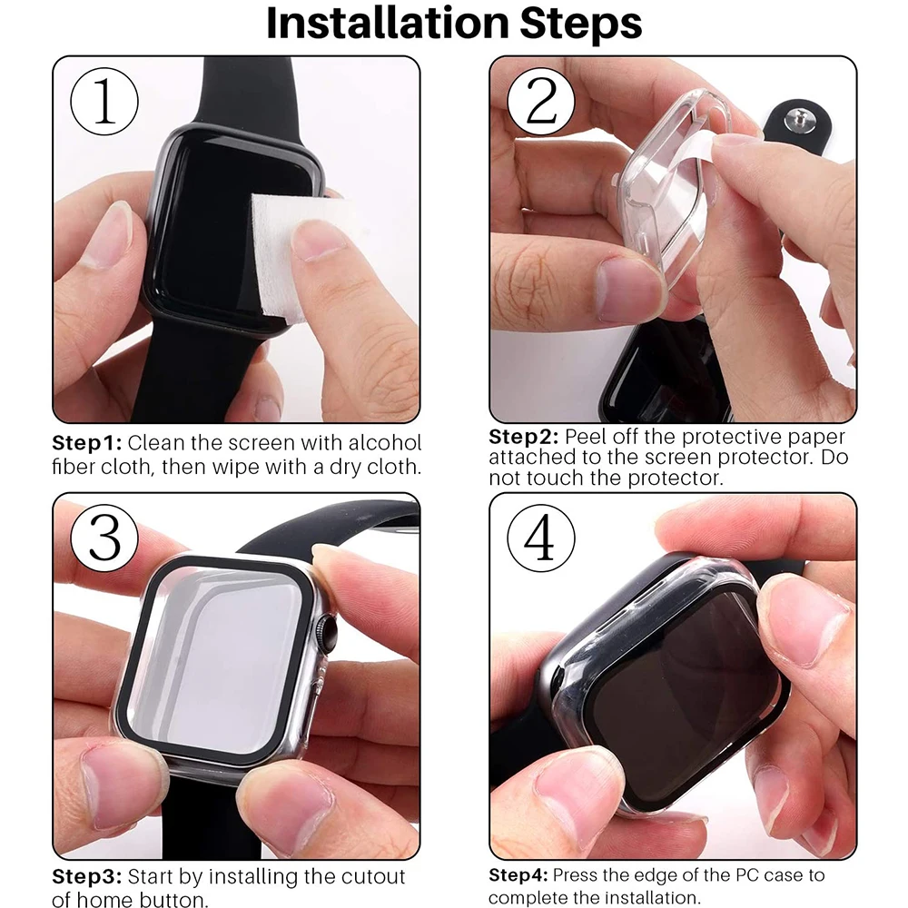 Закалённое стекло с покрытием Защитная пленка для iwatch Apple Watch Series 6 5 4 3 2 SE 40 44 мм 42 38