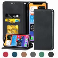 luxury pu leather magnetic flip case for iphone 13 12 mini 11 pro xs max xr x 8 7 6s 6 plus se 2020 wallet card slot stand cover