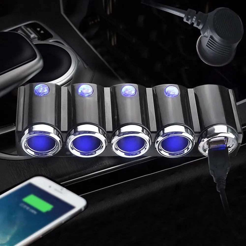 4 способа многофункциональная розетка Dual USB Зарядное устройство питания для