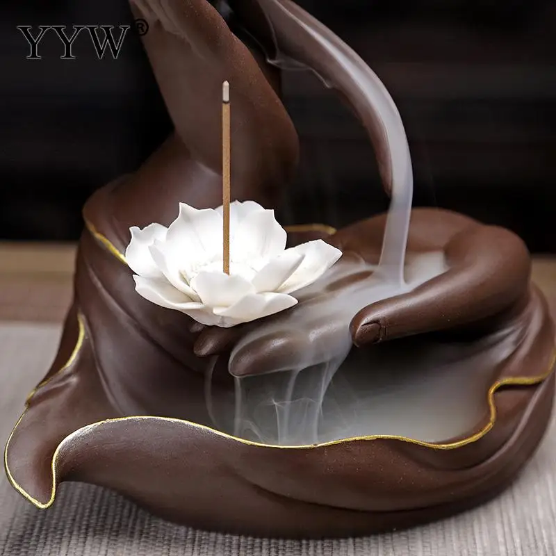 

Backflow Incense Burner Decoration Aromatherapy Burner Indoor Agarwood Zen Incense Burner Sandalwood Incese Holder Stick