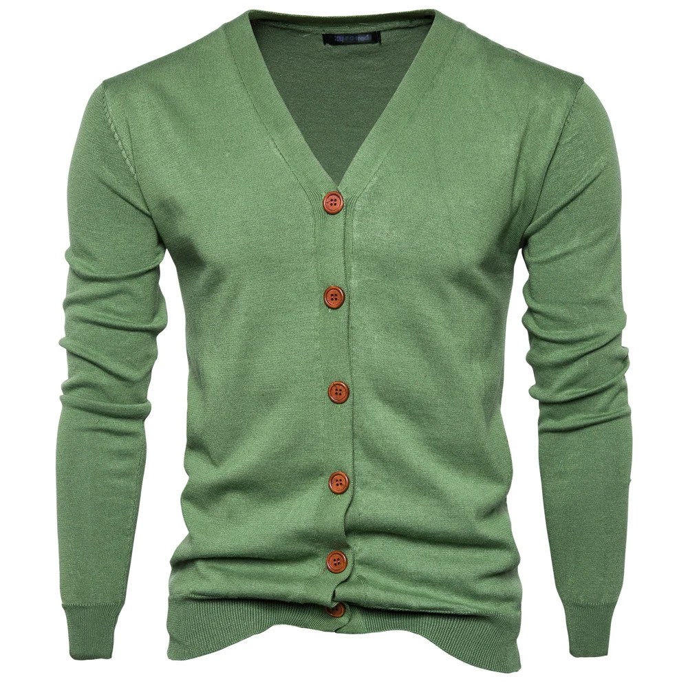 

Autumn Green Knitted Top Sweater Men V-neck Long Sleeve Oversized Sweater Cardigan XXL Casual Knitwear Thin Slim Fit Male Top