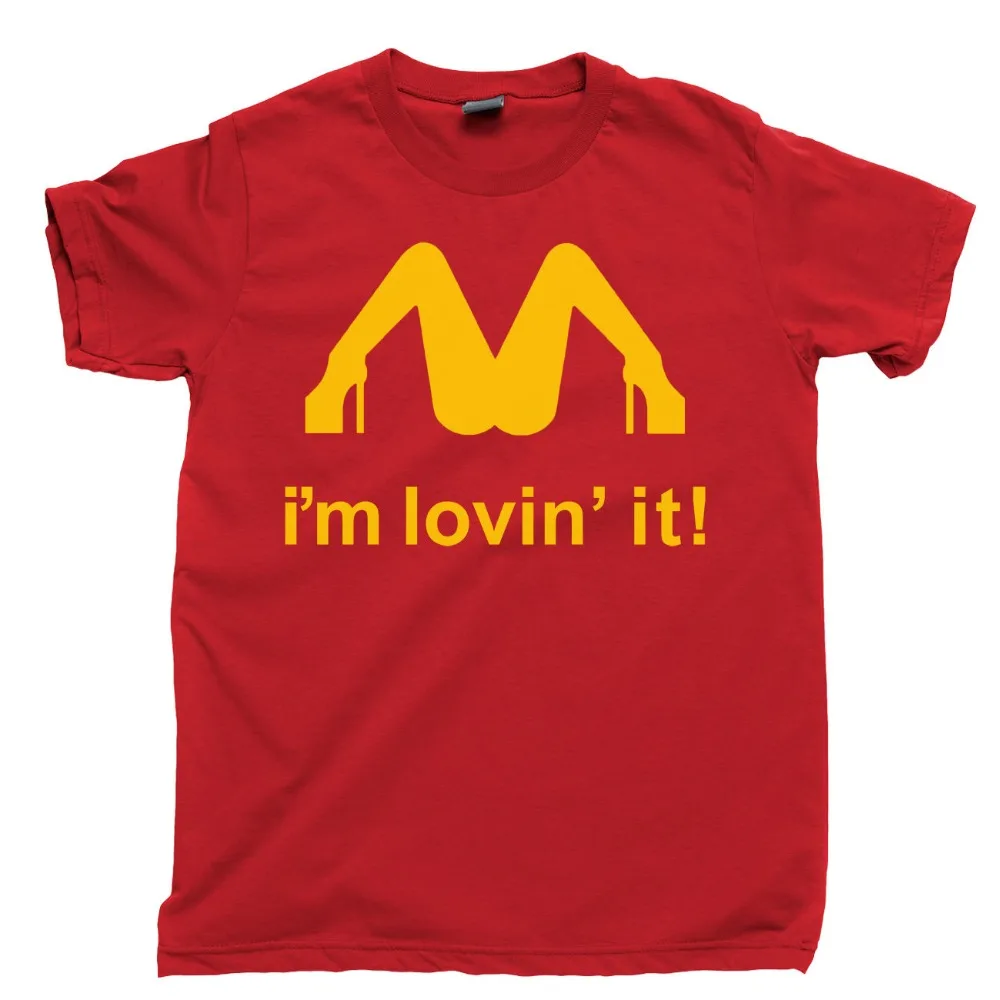 Slash футболка Im Lovin It Parody Mclovin Новый известный бренд мужские топы футболки Топ