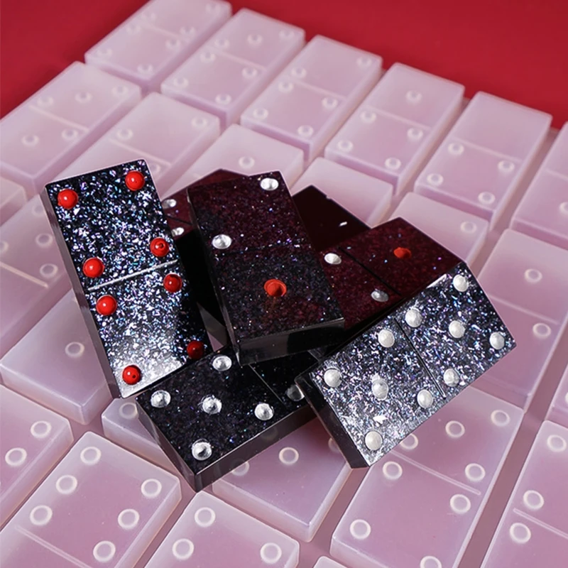 

Resin Molds Domino, Domino Epoxy Resin Molds,Silicone Domino Game Molds, DIY MXME