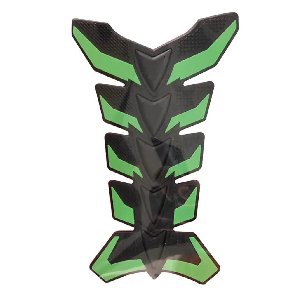 

【Green】3D Rubber Fishbone Motorcycle Oil Gas Tank Pad Decal Sticker Decal