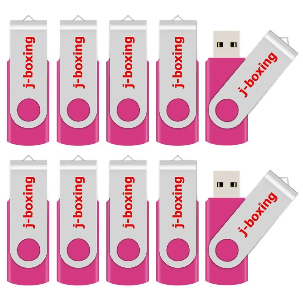 J-бокс 10 шт. 1 ГБ USB флеш-накопители металлическая вращающаяся карта памяти поворотный флеш-накопитель для хранения большого пальца компьютер ноутбук планшет многоцветный