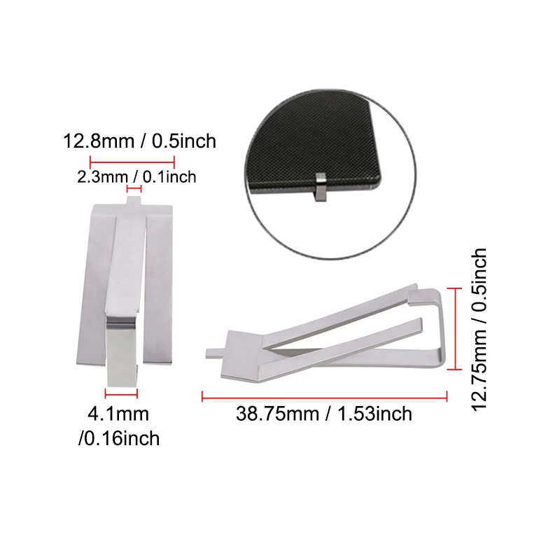 5 4 3 2 1PCS/lot Glass Plate Clamp Heatbed Clip Stainless Steel Tool Ultimaker UM Hotbed Fixing Platform Retainer - купить по