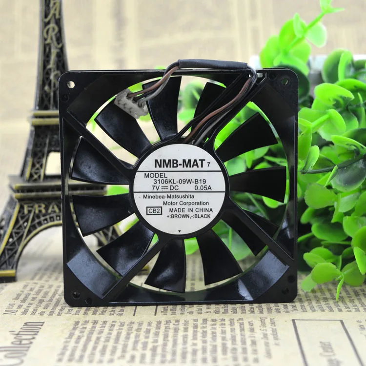 Оригинальный бесшумный USB вентилятор для NMB 3106KL 09W B19 7V 0.05A 8CM 8015|Кулеры и системы