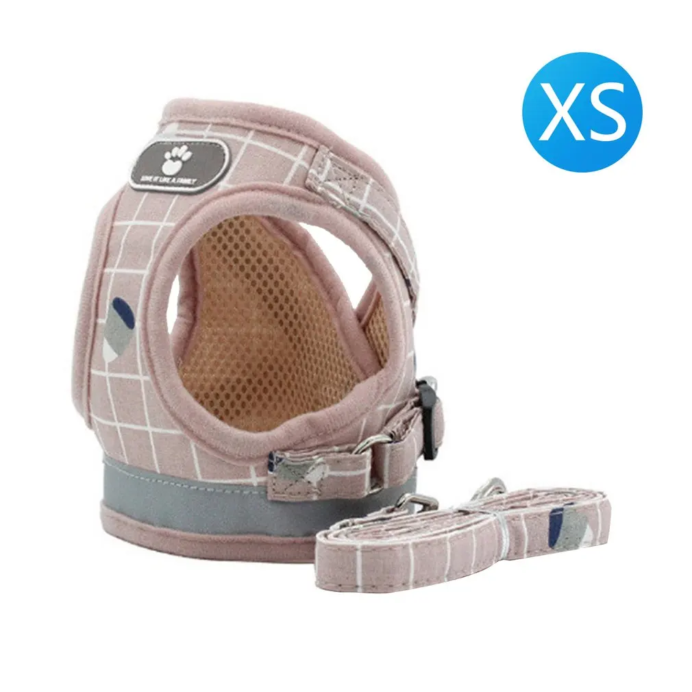 Светоотражающие ошейники для щенков и котят дышащий сетчатый жилет регулируемый