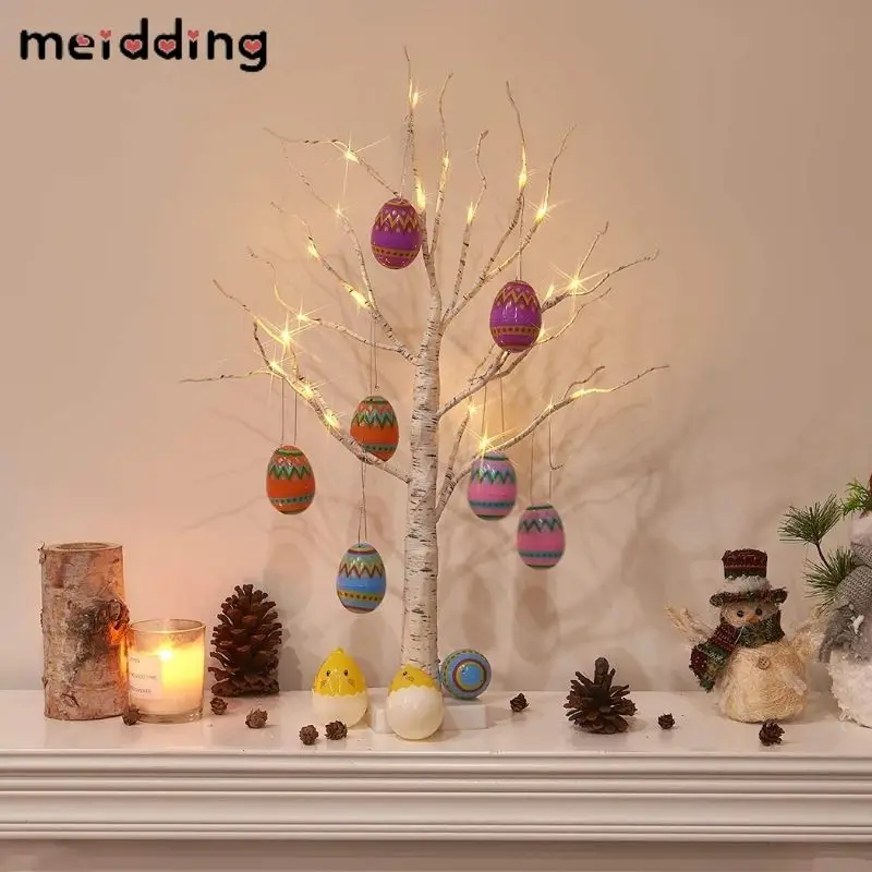 Украшение для вечевечерние в стиле Счастливой Пасхи 60 см светодиодсветодиодный