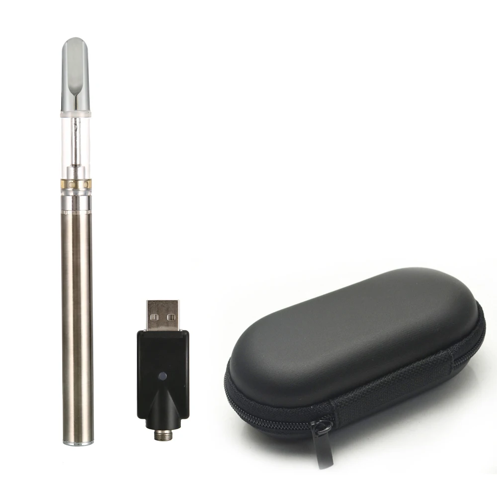 Silver Top charging Электронная сигарета CBD, перо для электронной сигареты комплект 350mah батарея rdta распылитель масло воздушный переключатель испаритель кальян ручка против воздуха стручок пара - Цвет: Silver Top charging