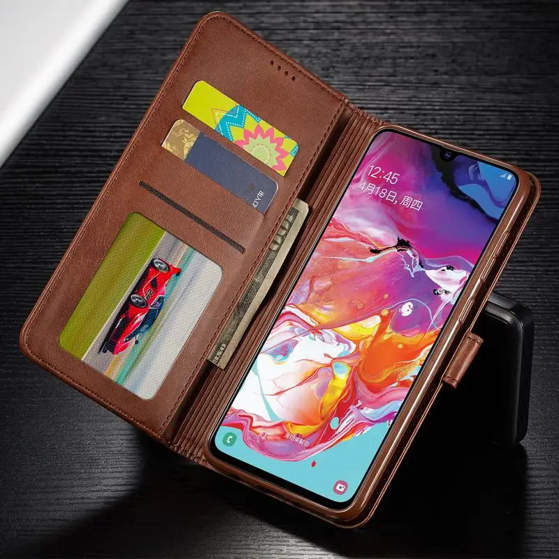Чехол-бумажник для Samsung Galaxy A50 чехол роскошный кожаный чехол-книжка винтажный