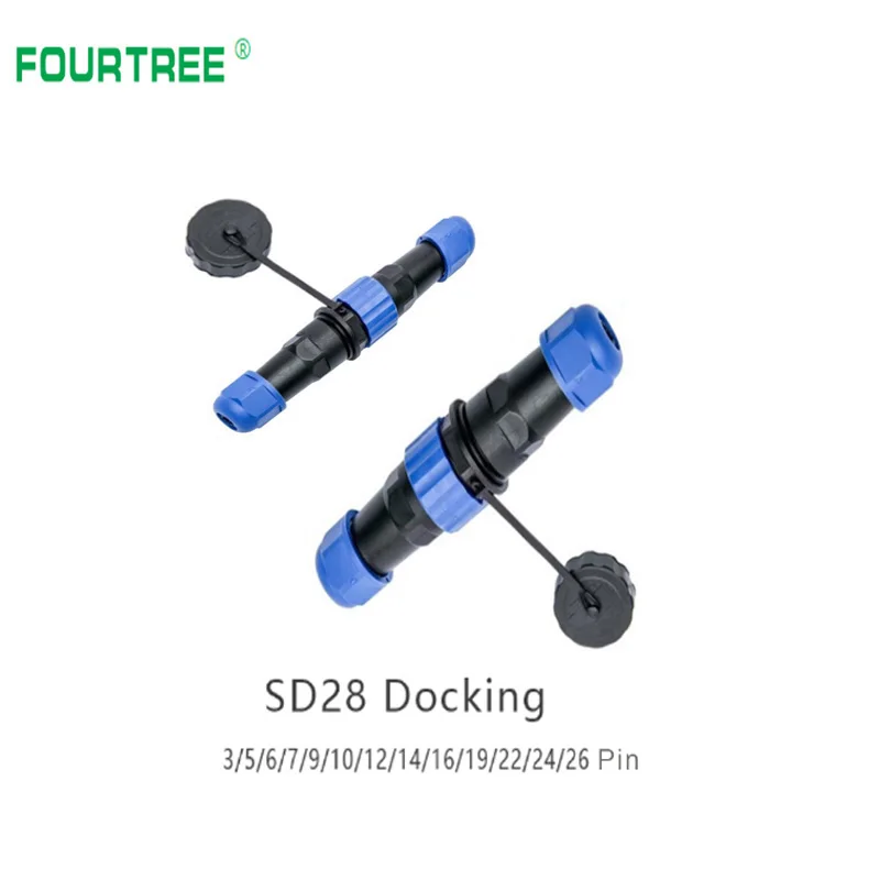 

IP68 Waterproof Connector SD28 Docking Power Cable Connection Plug & Socket Male And Female 2-26Pin Aviation Connecting