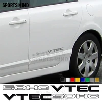 1 pair sohc vtec vinyl stickers decals automobiles car styling for honda civic si accord jdm typer accessories