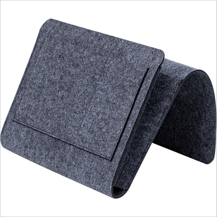 

32x20x10CM Felt Bedside Storage Bag Table Sofa TV Remote Control Hanging Pockets Sofa Bed Storage Organizer Holder