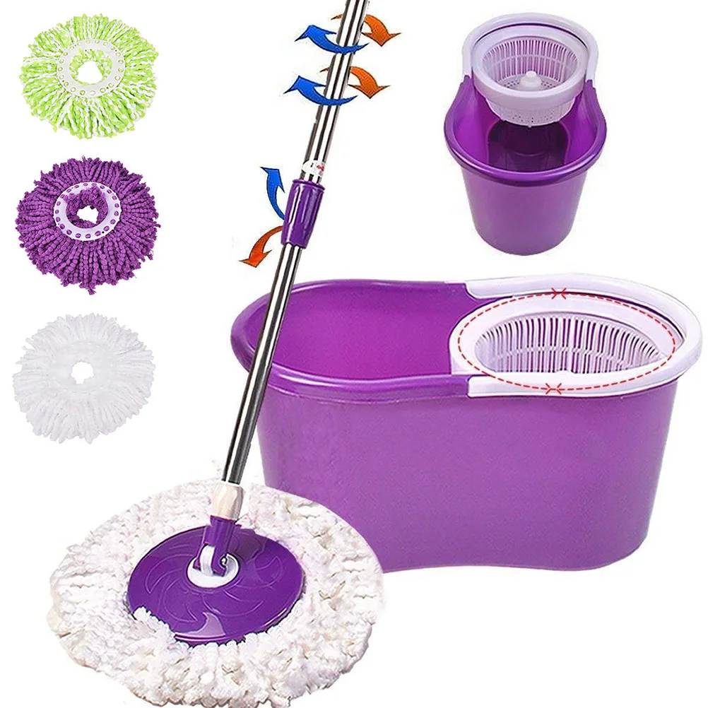 

Colorful Household Magic Replacement Refill 360°Spin Cleaning Pad Microfiber Mop Head