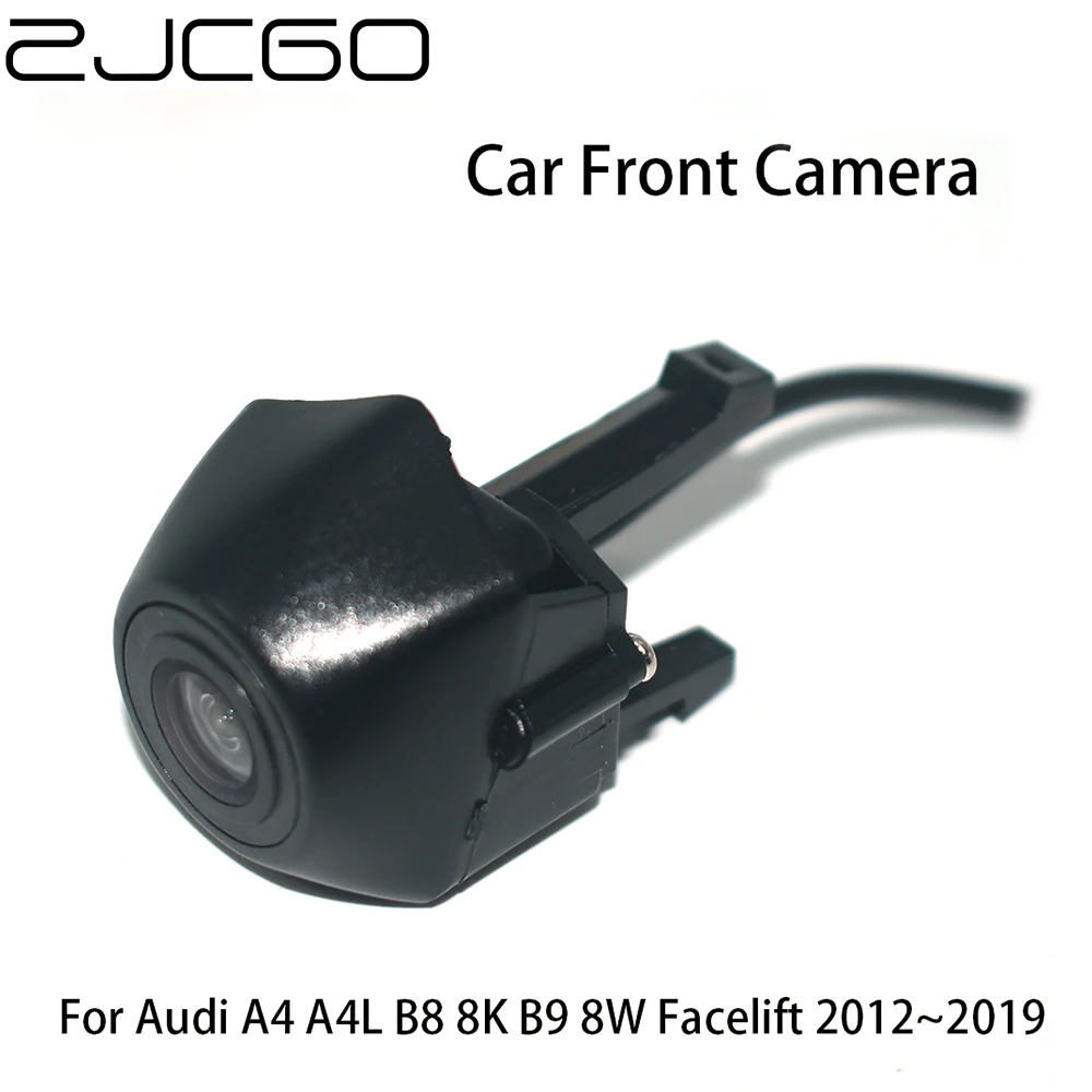 ZJCGO CCD HD Car Front View Parking LOGO Camera Waterproof Night Vision Positive Image for Audi A4 A4L B8 8K B9 8W Facelift
