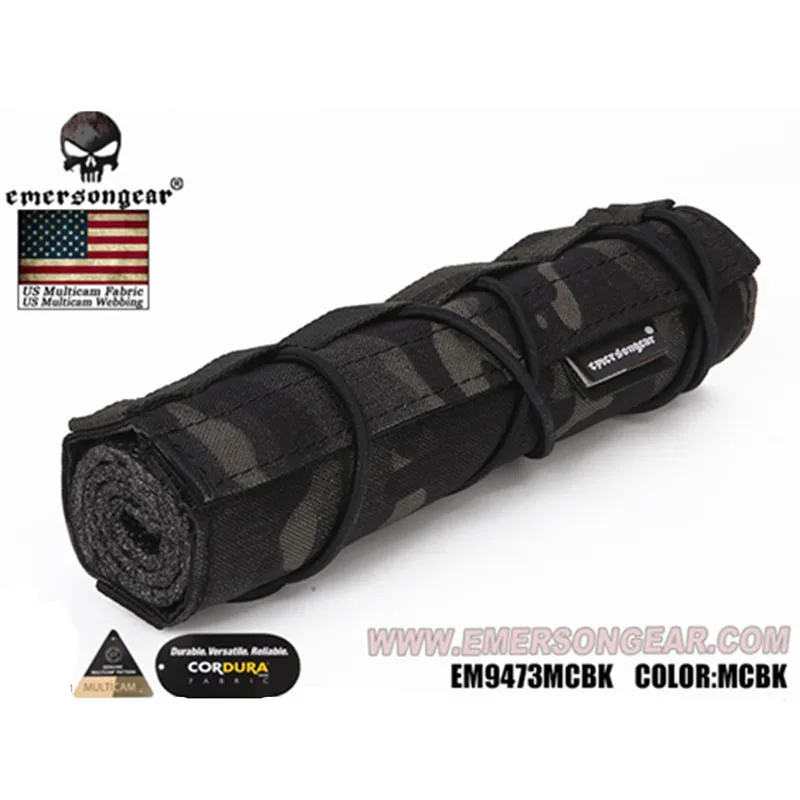 MCBK Emersongear Emerson Suppressor Охотничьи Аксессуары 18 см Mirage Heat Cover Shield Sleeve глушитель крышка глушителя Quick Release - Цвет: MCBK