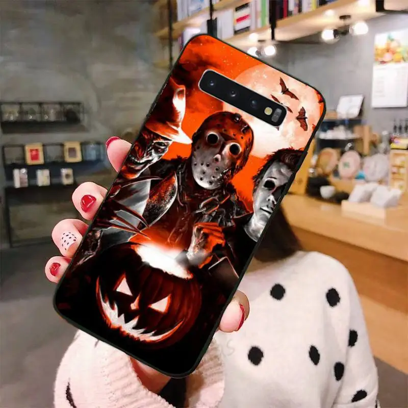 

Movie Horror Icon pattern Phone Cases For Samsung A50 A51 A71 A20E A20S S10 S20 S21 S30 Plus ultra 5G M11 funda shell