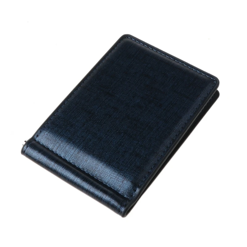 

Men Slim Wallet Money Clip Business PU Leather Cash ID Credit Card Holder