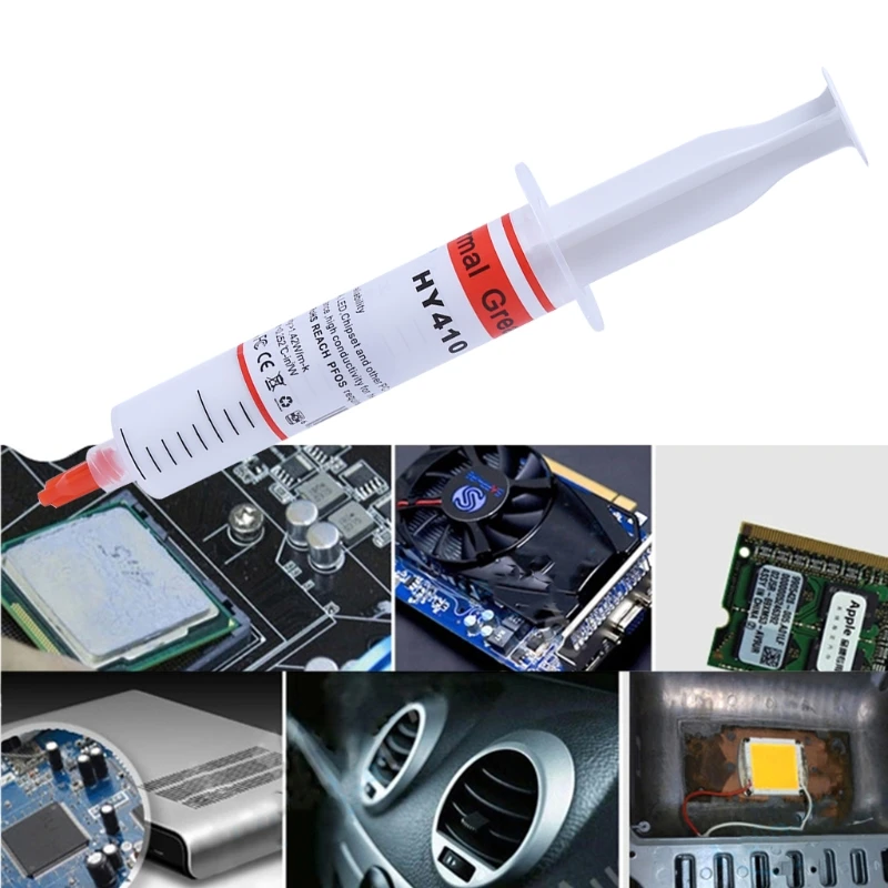 

30G HY410-TU20 White Thermal Grease CPU Chipset Cooling Compound Silicone Paste