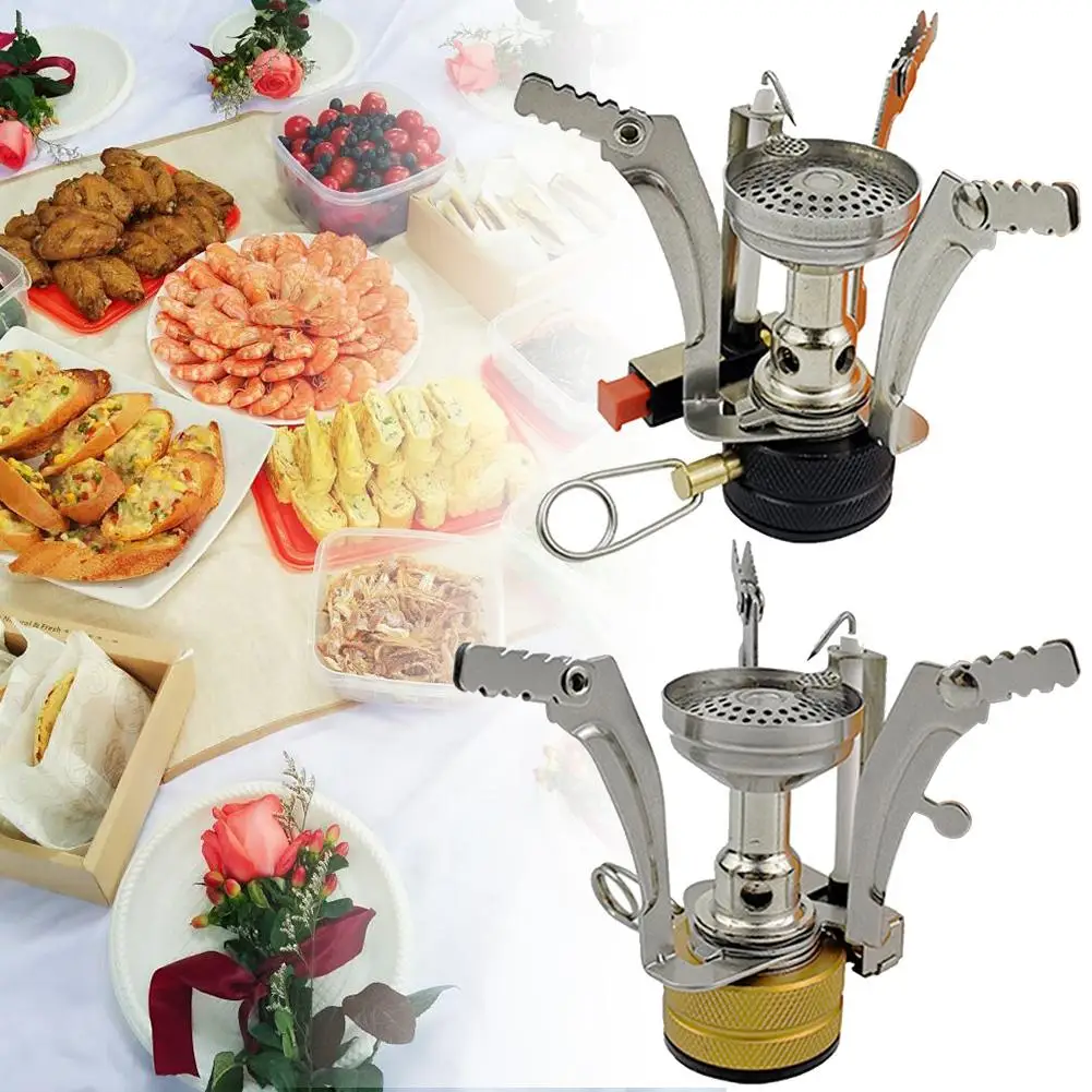 Туристическая газовая горелка из нержавеющей стали