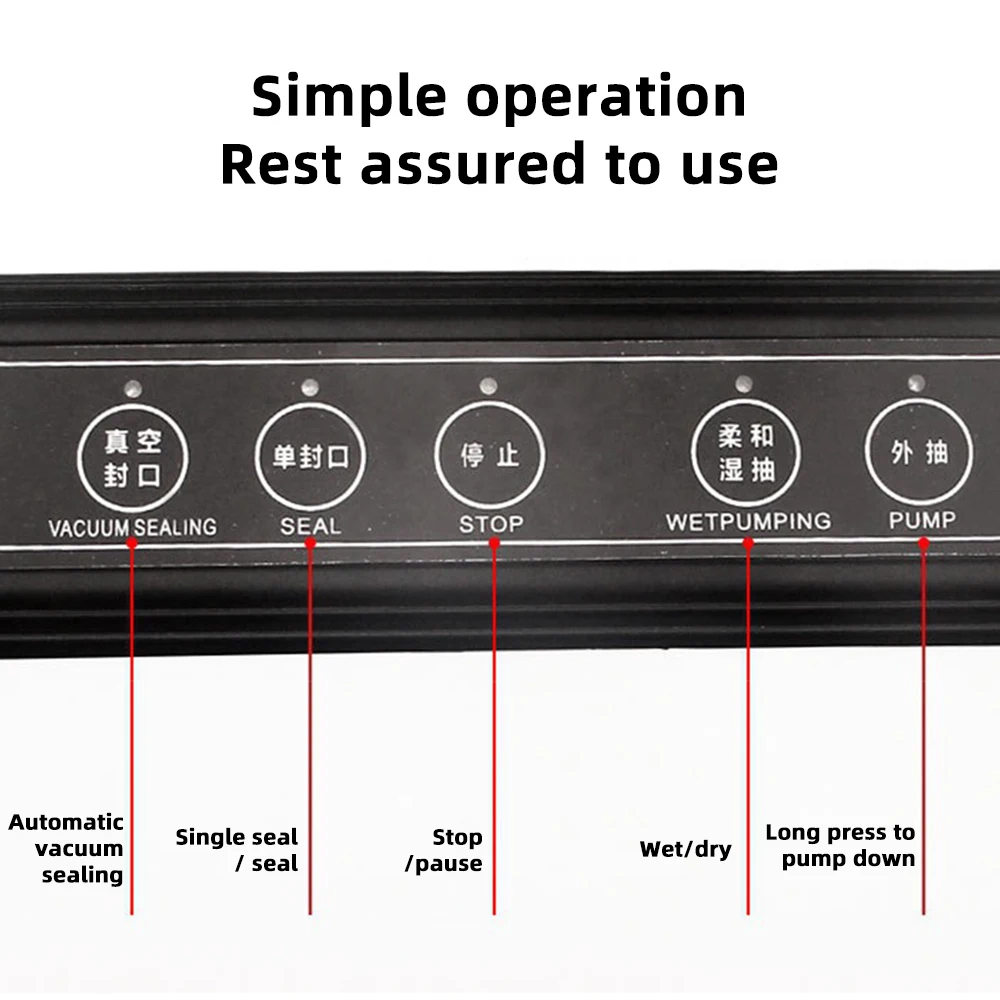 

Electric Vacuum Sealer Packaging Machine For Home Food Vacuum Sealer Automatic Household Vacuum Food Sealing Kitchen Gadgets