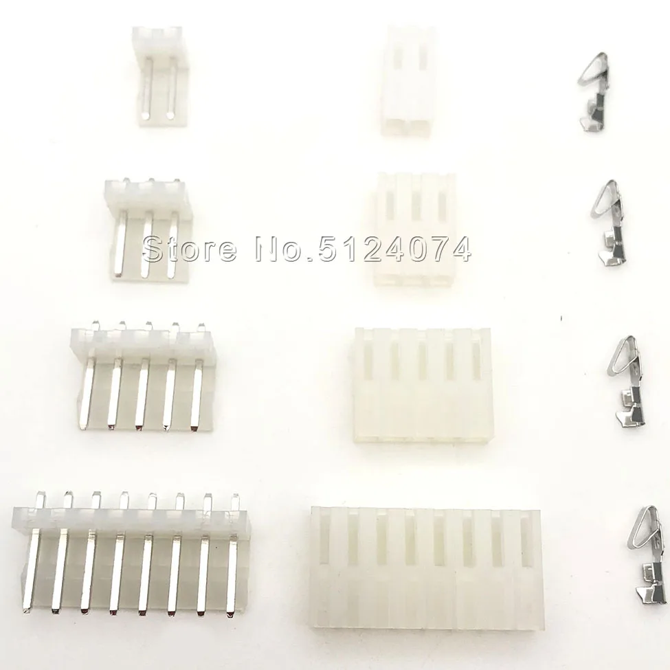 Наборы коннекторов CH3.96mm 2/3/4/5/6/7/8/9/10P 180 градусов CH3.96 прямые игольчатые