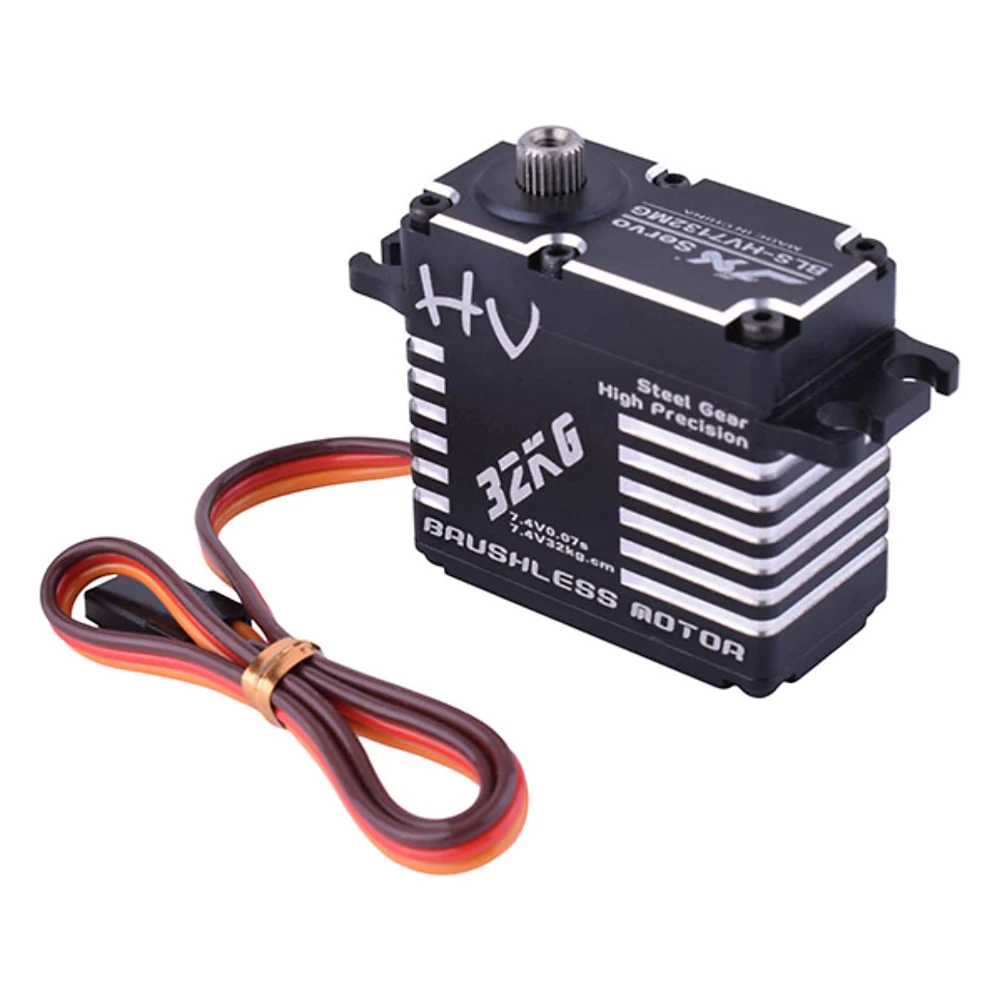 

JX Servo BLS-HV7132MG 32KG 7.4V 0.07sec High Speed Precision Steel Gear CNC Digital Brushless For RC Car Robot Airplane Drone