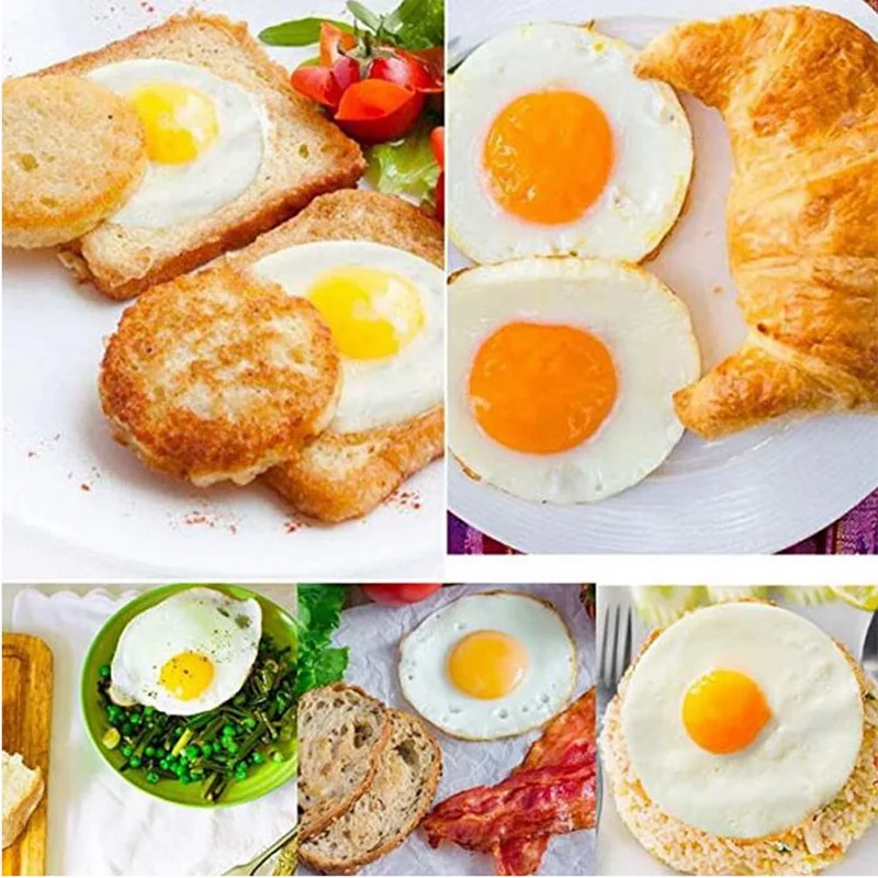 

1 Pc Stainless Steel Non Stick Fantastic Egg Pancake Maker Ring Kitchen Baking Omelet Moulds Flip Cooker Egg Ring Mold Kitchen