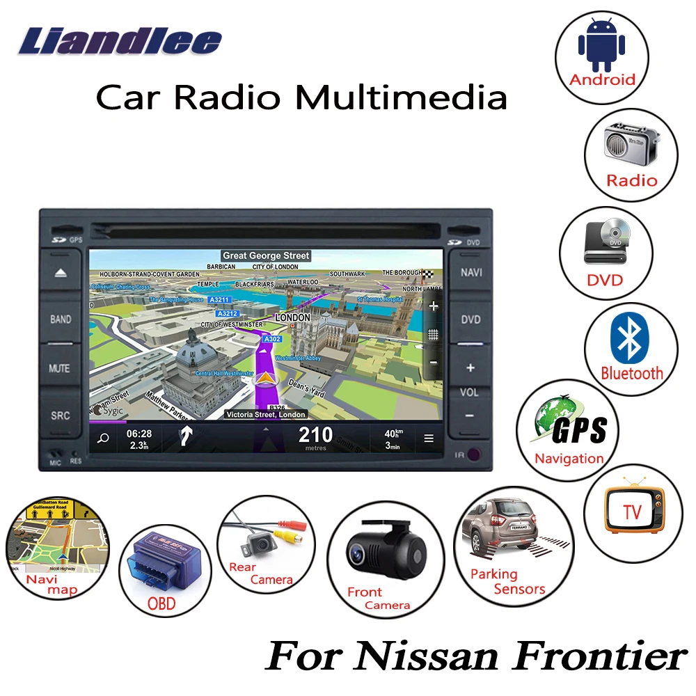 Автомобильный CD DVD мультимедийный плеер для Nissan Frontier 2005 ~ 2014 Android радио аудио GPS Navi