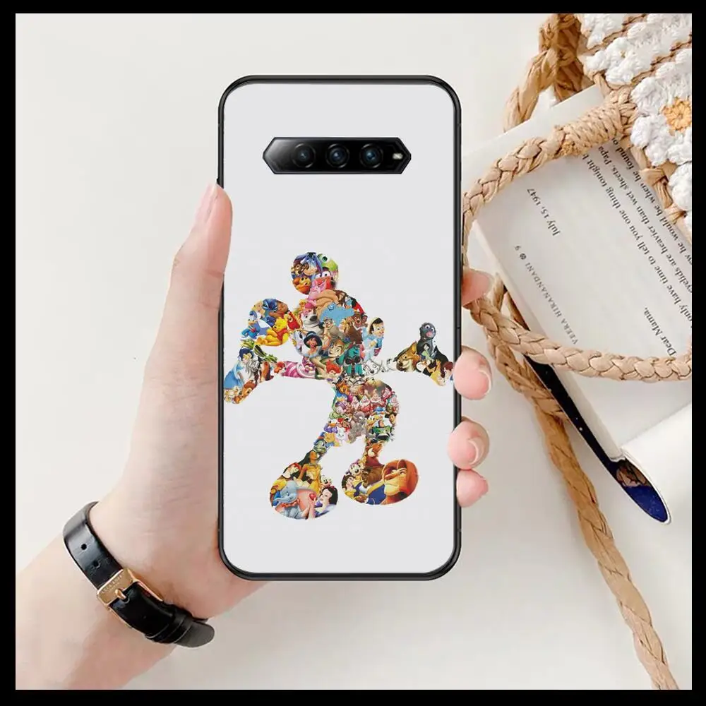 

Cool Black Disney Mouse Mickey Anime Phone Case For xiaomi Black Shark 2 3 3s 4 Pro Helo Black Cover Silicone Back Prett