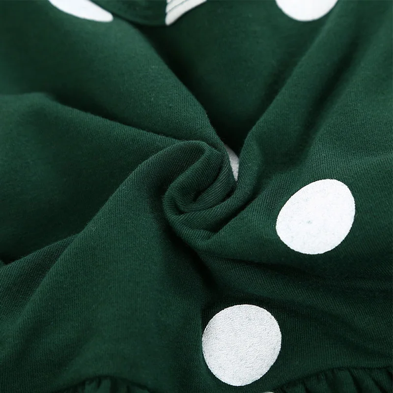 

Spring Autumn Girls Dress Casual Fashion Baby Girl Polka Dot Printing Long Sleeve Princess Dress 2-6Years