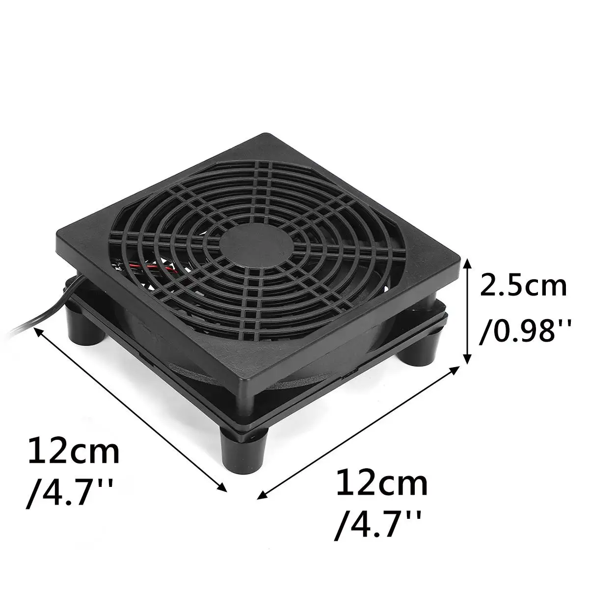 Беспроводной охлаждающий вентилятор для ТВ-приставки 12 см 5 В | Компьютеры и офис