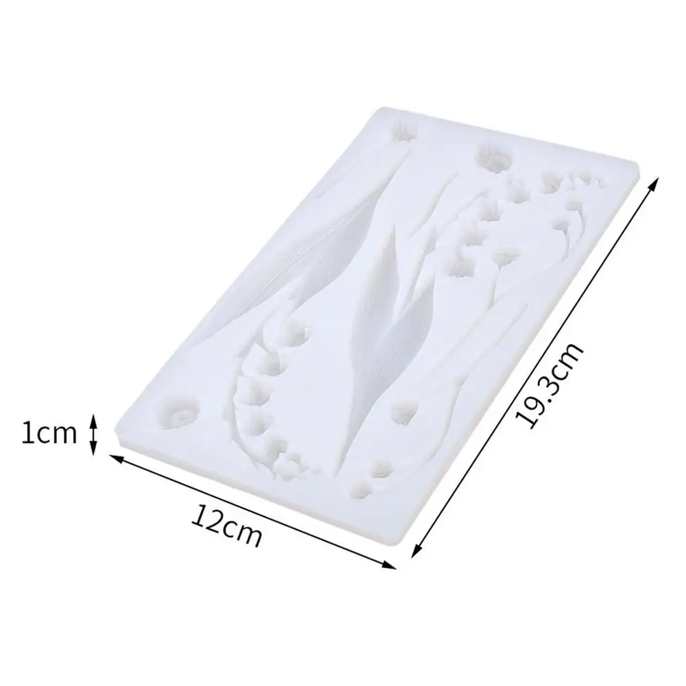 DIY колокольчик цветок орхидеи пресс форм 3D силиконовый декоративная форма