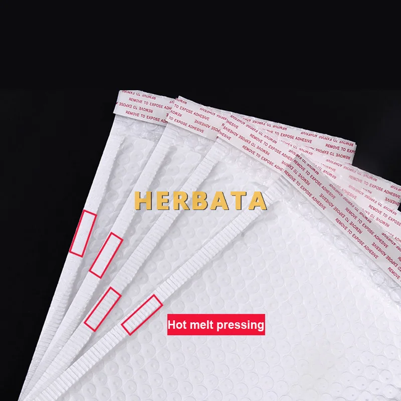 HERBATA (200*250 мм) 10 шт./лот конверты с белым жемчугом курьерские Сумки