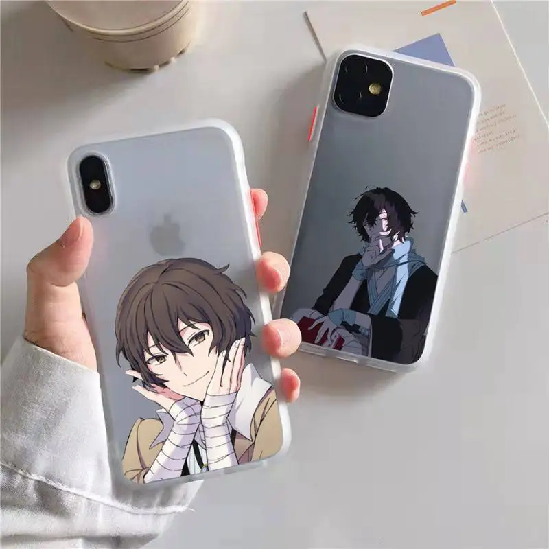 

Bungo Stray Dogs Japan anime Phone Case matte transparent For iphone 7 8 11 12 13 plus mini x xs xr pro max cover
