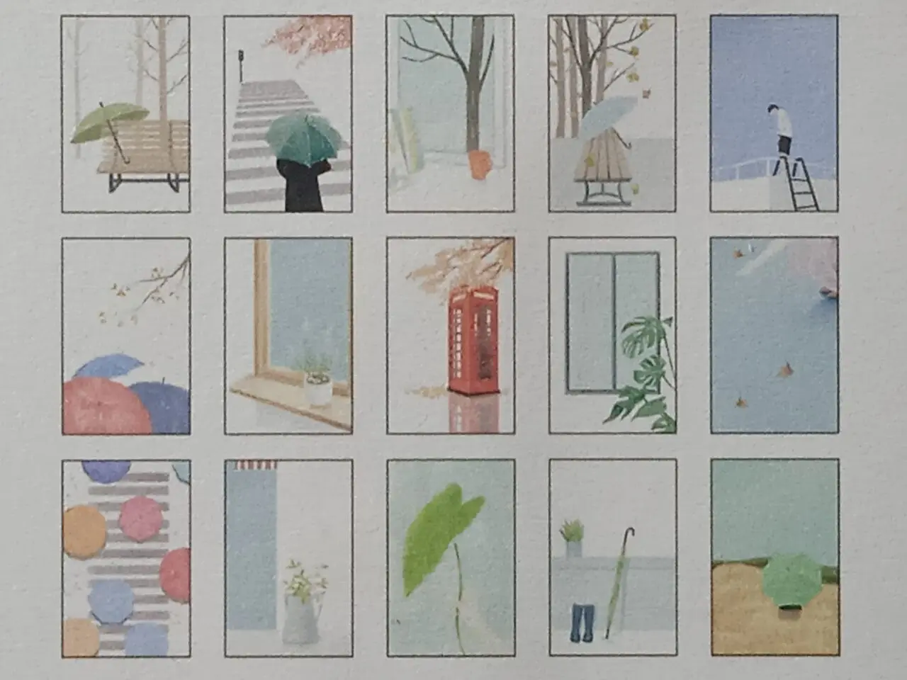 

143mmx93mm different day paper postcard(1pack=30pieces)