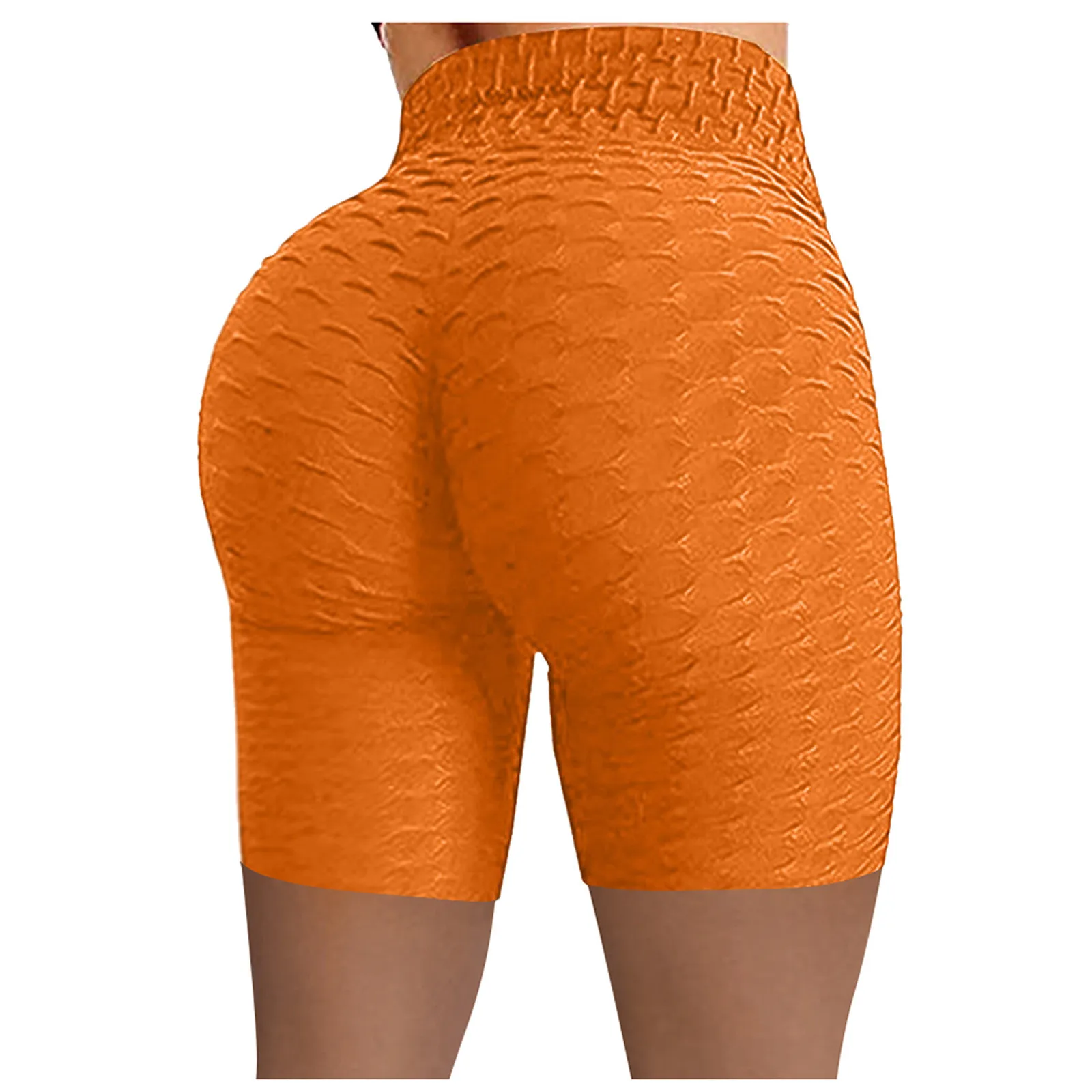 

Breathable Hip Lifting Exercise Yoga Pants Women Wrinkled High Waist Hip Stretch Running Fitness Yoga Pants Biker Shorts