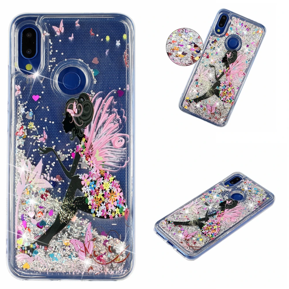 Полный Чехол для Xiaomi Redmi Note 7 Блестящий жидкий зыбучий песок чехол телефона Xaomi Xiomi