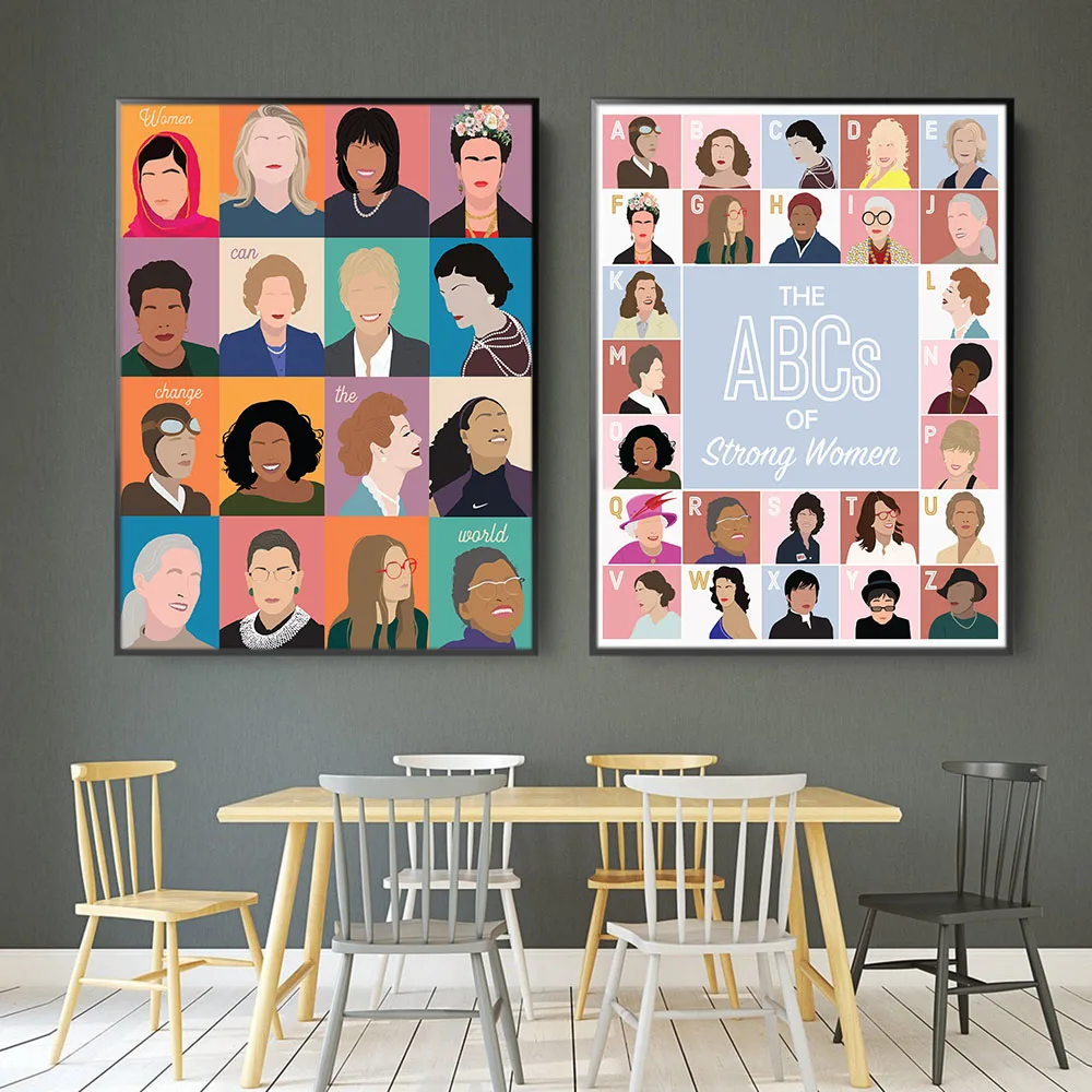 

Feminist Poster Prints Girls Power Hands Wall Art Canvas Painting Girls Gift Nordic Pictures for Living Room Bedroom Decoration
