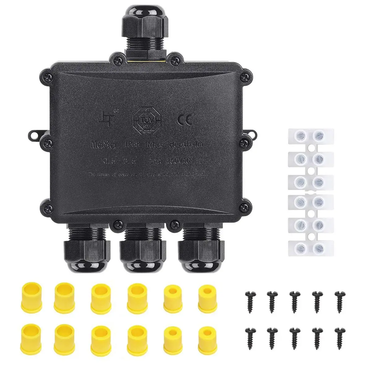 Распределительная коробка M686-S наружный водонепроницаемый кабель 1 в 3 выхода