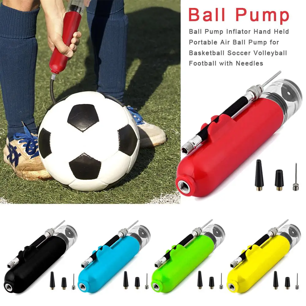 

Ball Pump Iator Hand Held Portable Air Ball Pump For Basketball Soccer Volleyball Football With 4 PCS Air Needle