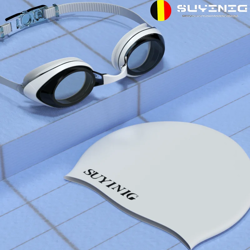 

Waterproof anti-fog hd racing swimming goggles unisex flat swimming goggles