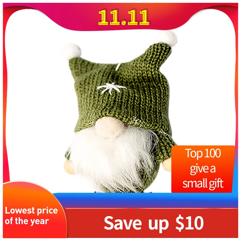 Pendant Wool Cute Gnome Doll Christmas Creative Tree Decoration Ornament creative diy kerst decoratie#A | Дом и сад