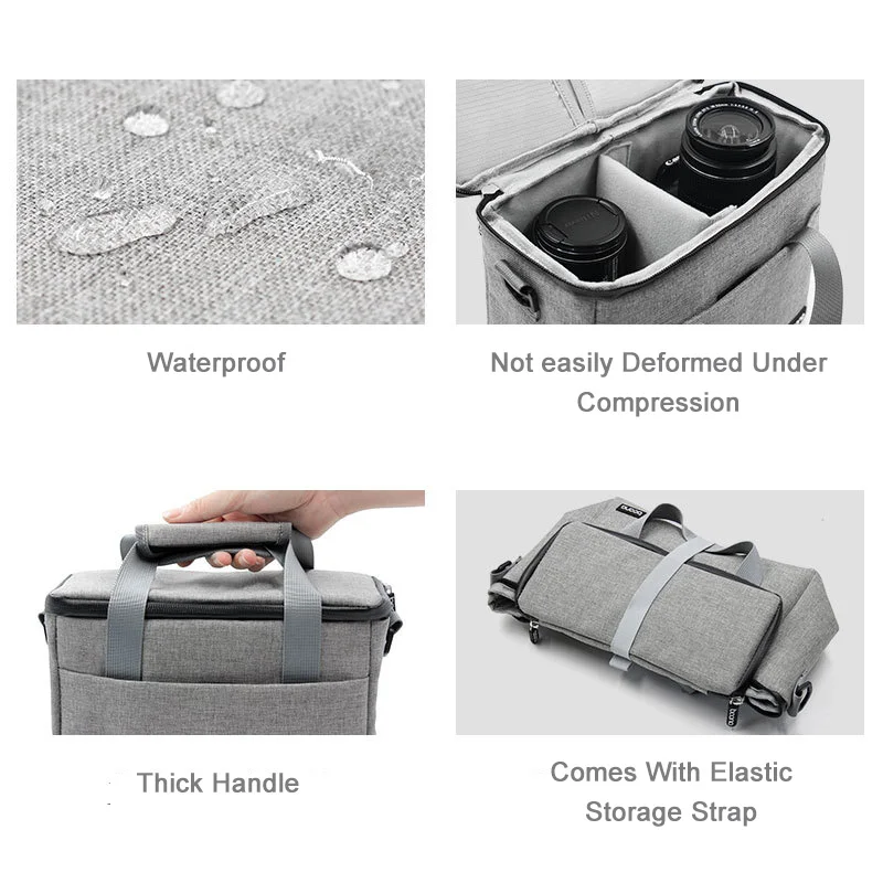 Digital Camera Bag Fashion Polyester Shoulder Portable Travel Charger Waterproof and Moisture-proof Photography Phot | Дом и сад