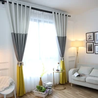 3 colors striped blackout curtains for the bedroom cotton linen modern curtains for living room window curtains blinds