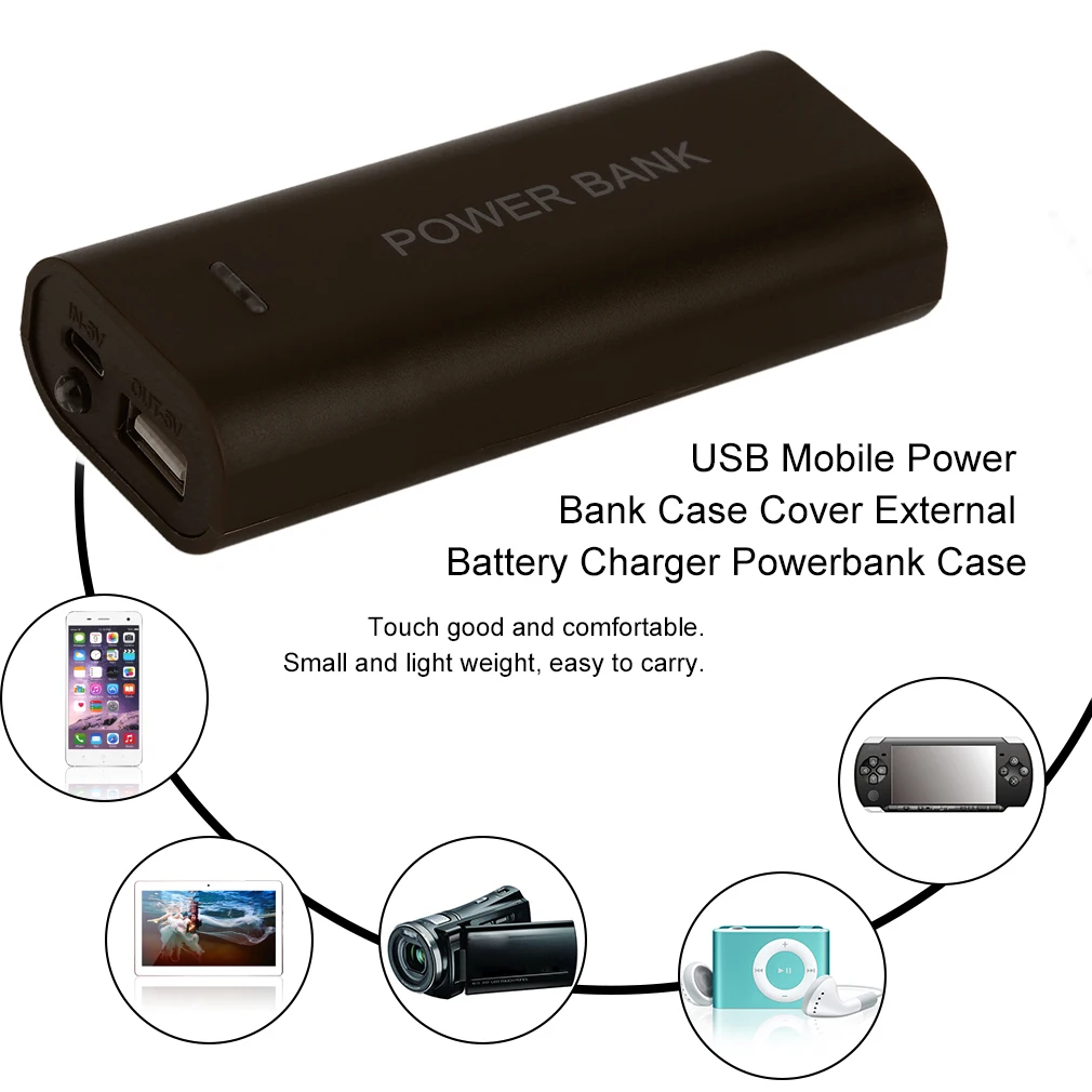 5600 мАч 2X 18650 USB внешний аккумулятор зарядное устройство чехол DIY коробка для iPhone