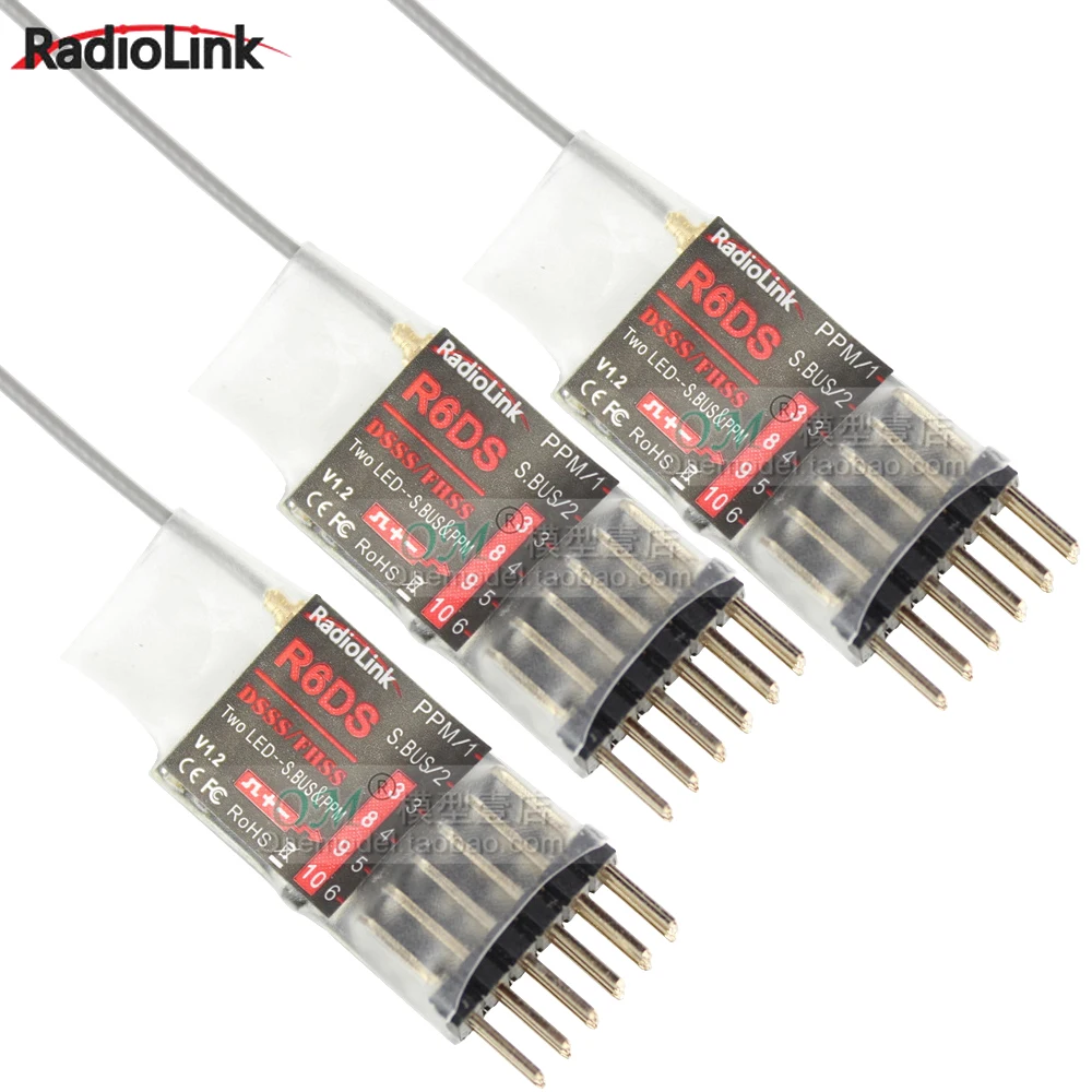 Приемник Radiolink R6DS 2 4G 6CH PPM PWM S-Bus приемник DSSS совместимый с NAZA PIX CC3D APM Контроллер
