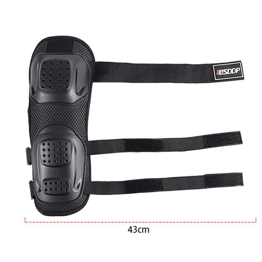 

Set Knee pads Protector Adjustable Parts Motorcycle Black Shatter-resistant